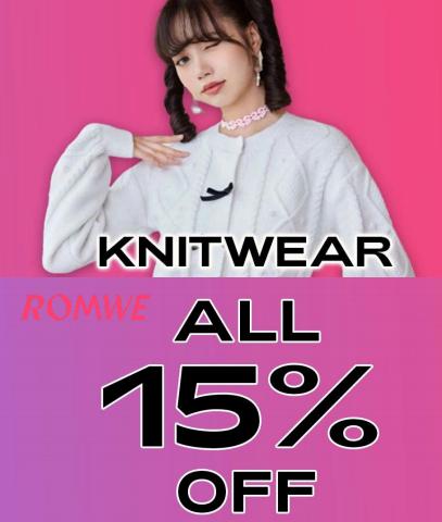 Romwe catalogue | Knitwear all 15 % off | 2022-10-12 - 2022-12-05
