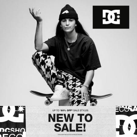 Offer on page 3 of the New Sale up to 60% off catalog of DC Shoes