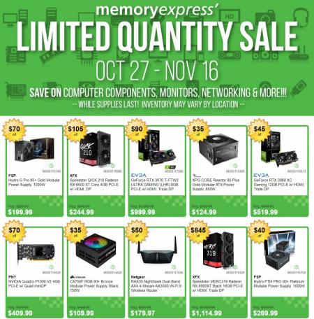 Electronics offers in Ottawa | Weekly Flyer in Memory Express | 2022-10-31 - 2022-12-01