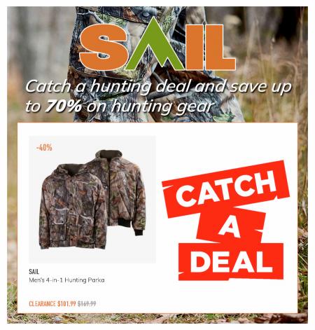 Sport offers in Hamilton | 70% OFF Hunting gear! in Sail | 2022-04-06 - 2022-06-07