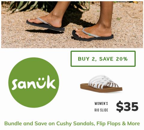Sanuk catalogue | Bundle and Save!! Buy 2, Save 20% | 2022-05-11 - 2022-06-15