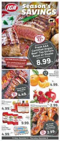 Market Place IGA catalogue in Vancouver | Market Place IGA weekly flyer | 2022-12-02 - 2022-12-08