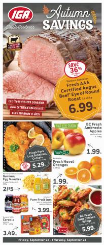 Market Place IGA catalogue in Vancouver | Market Place IGA weekly flyer | 2023-09-22 - 2023-09-28