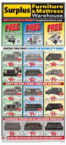 Surplus Furniture catalogue | Weekly Flyer  | 2023-01-09 - 2023-01-29