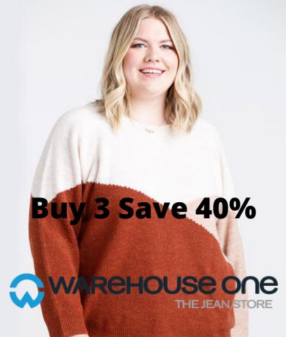 Warehouse One catalogue | Buy 3 Save 40% | 2022-09-12 - 2022-10-12