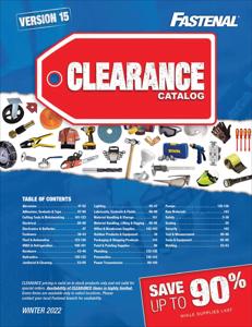 Offer on page 10 of the Fastenal 2022 Winter Clearance Catalog catalog of Fastenal