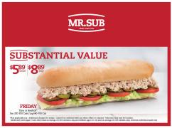 Mr Sub catalogue in Scarborough | Offers | 2022-05-06 - 2022-08-06