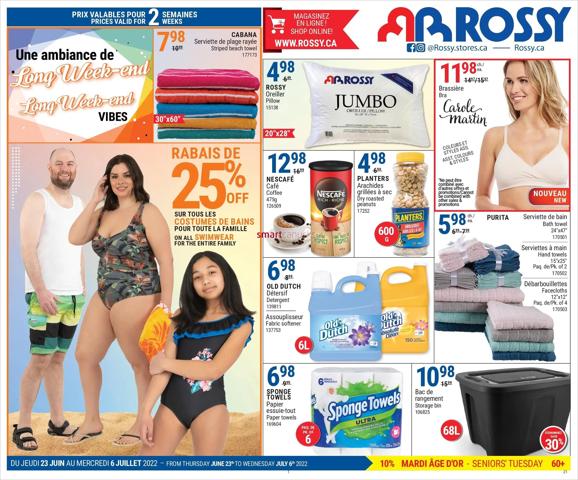 Clothing, Shoes & Accessories offers in Ottawa | Rossy weeky flyer in Rossy | 2022-06-23 - 2022-07-06