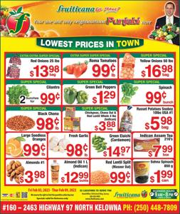 Fruiticana catalogue in Kelowna | Fruiticana flyer | 2023-02-03 - 2023-02-09