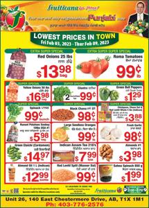 Grocery offers in Calgary | Fruiticana flyer in Fruiticana | 2023-02-03 - 2023-02-09