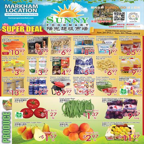 Sunny Food Mart catalogue in Stouffville | Sunny Food Mart Weekly ad | 2022-06-24 - 2022-06-30