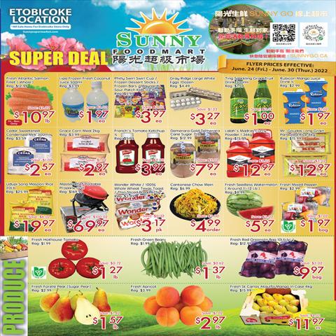 Sunny Food Mart catalogue in Toronto | Sunny Food Mart Weekly ad | 2022-06-24 - 2022-06-30