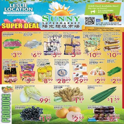 Sunny Food Mart catalogue in Stouffville | Sunny Food Mart Weekly ad | 2022-12-02 - 2022-12-08