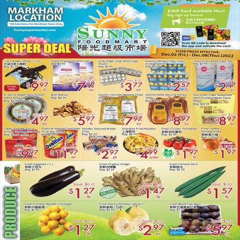 Sunny Food Mart catalogue in Toronto | Sunny Food Mart Weekly ad | 2022-12-02 - 2022-12-08