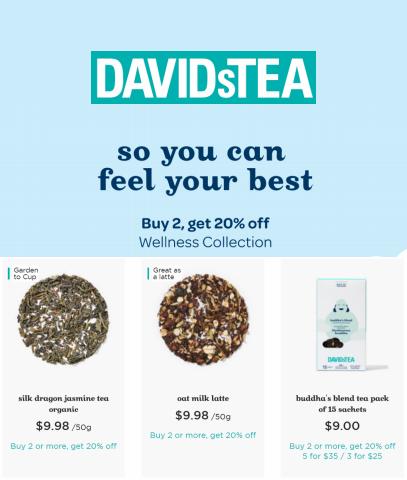 Davids Tea catalogue | Buy 2, get 20% off | 2023-01-22 - 2023-04-24