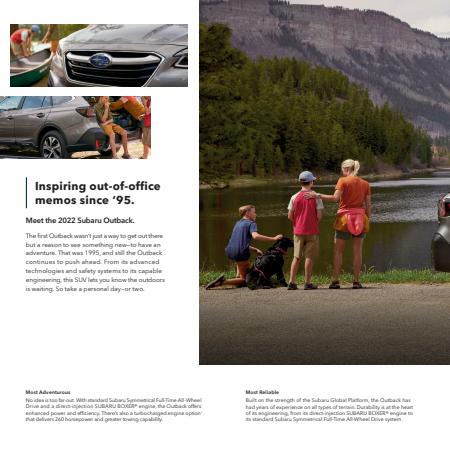 Subaru catalogue | Subaru Outback | 2022-02-22 - 2022-12-31