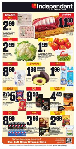 Independent Grocer catalogue in Oshawa | Independent Grocer weeky flyer | 2022-10-06 - 2022-10-12