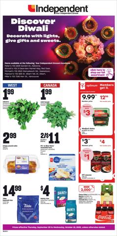 Independent Grocer catalogue in Edmonton | Independent Grocer weeky flyer | 2022-09-29 - 2022-10-19