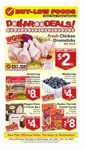 Offer on page 2 of the Weekly Ad catalog of Buy-Low Foods