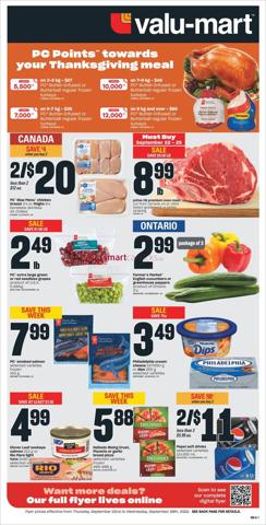 Valu-mart catalogue in St. Catharines | Valu-mart weeky flyer | 2022-09-22 - 2022-09-28
