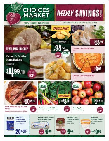 Choices Market catalogue in Vancouver | Choices Market weekly flyer | 2023-09-28 - 2023-10-04