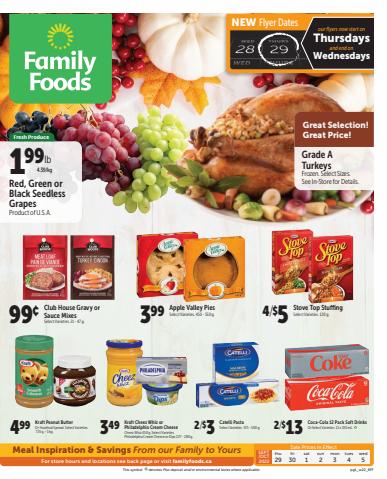 Family Foods catalogue in Thompson | Family Foods weekly flyer | 2022-09-29 - 2022-10-05