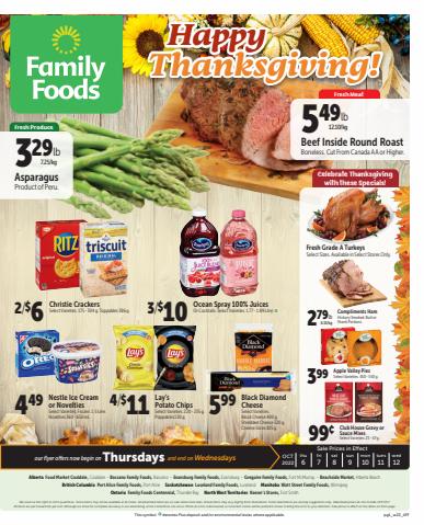 Grocery offers in Calgary | Family Foods weekly flyer in Family Foods | 2022-10-06 - 2022-10-09