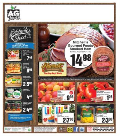 AG Foods catalogue in Invermere | AG Foods weekly flyer | 2022-09-23 - 2022-09-29
