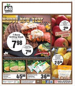 AG Foods catalogue in Lethbridge | AG Foods weekly flyer | 2022-12-25 - 2022-12-31