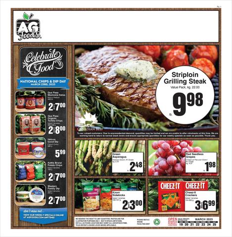 AG Foods catalogue in Lethbridge | AG Foods weekly flyer | 2023-03-19 - 2023-03-25