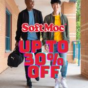 Offer on page 5 of the Up to 30% Off catalog of Softmoc