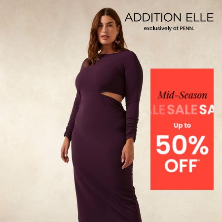 Offer on page 11 of the Mid Season Sale Up to 50% 0ff catalog of Addition Elle