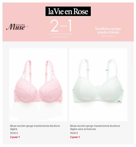 La Vie en Rose catalogue in Toronto | 2 x 1!! Fashionable Mastectomy Bras | 2022-05-17 - 2022-06-28