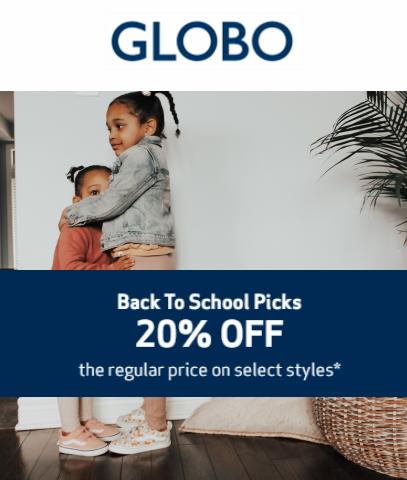 Globo catalogue | Back To School Picks 20% Off | 2022-07-25 - 2022-08-07