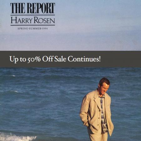 Luxury Brands offers in Montreal | Up to 50% Off Sale  in Harry Rosen | 2022-08-18 - 2022-10-18