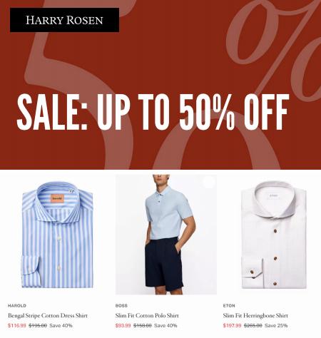 Harry Rosen catalogue | SALE Up to 50% Off | 2023-01-09 - 2023-02-09