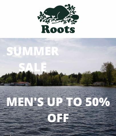 Roots Canada catalogue | Summer Sale Men's up to 50% off | 2022-07-18 - 2022-08-08