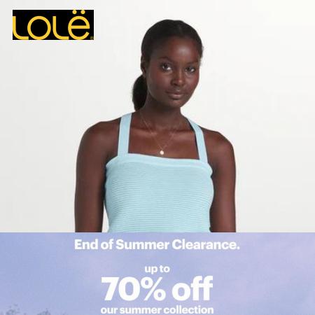 Sport offers in Toronto | End of Summer Clearance up to 70% off in Lolë | 2022-09-30 - 2022-10-17