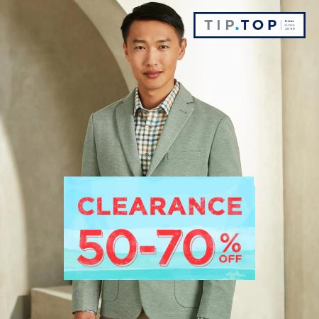 Tip Top Tailors catalogue | Clearance 50-70% Off | 2023-07-01 - 2023-10-01