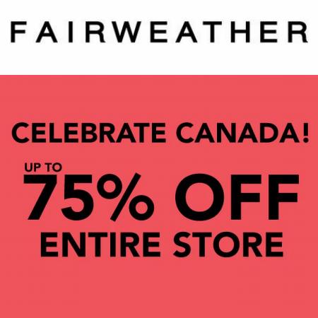 Fairweather catalogue | Up to  50% Off Entire Store | 2022-07-05 - 2022-08-05
