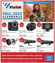 Vistek catalogue | Vistek Fall  Clearance | 2023-09-29 - 2023-10-13