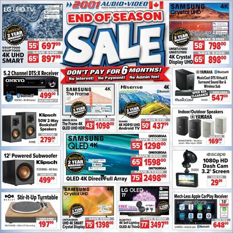 2001 Audio Video catalogue | 2001 Audio Video weekly flyer | 2022-05-27 - 2022-06-02