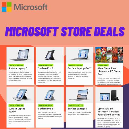 Microsoft catalogue in Vancouver | Microsoft Store Deals | 2023-08-15 - 2023-10-15