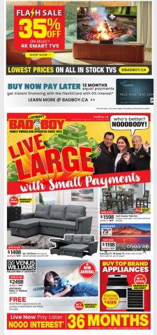 Bad Boy Superstore catalogue | Weekly Flyer  | 2022-07-14 - 2022-09-04