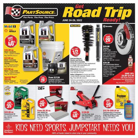 Automotive offers | PartSource Flyer in Part Source | 2022-06-24 - 2022-06-29