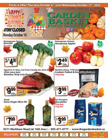 Grocery offers in Toronto | The Garden Basket in The Garden Basket | 2022-10-06 - 2022-10-09