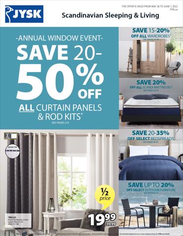 Home & Furniture offers in Toronto | This week's offer Flyer in JYSK | 2022-05-26 - 2022-06-01