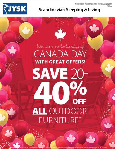 Home & Furniture offers in Gatineau | This week's offer Flyer in JYSK | 2022-06-23 - 2022-06-29