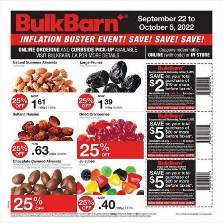 Bulk Barn catalogue in Montreal | Weekly Flyer | 2022-09-22 - 2022-10-05
