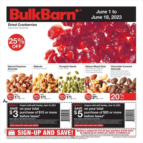 Bulk Barn catalogue | Bulk Barn Weekly ad | 2023-06-01 - 2023-06-18